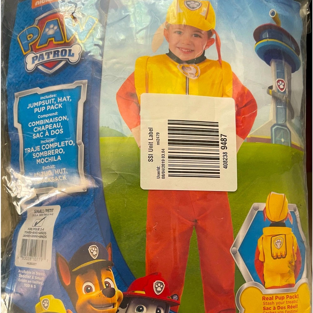 Brand new Paw patrol Custom (Rubble)